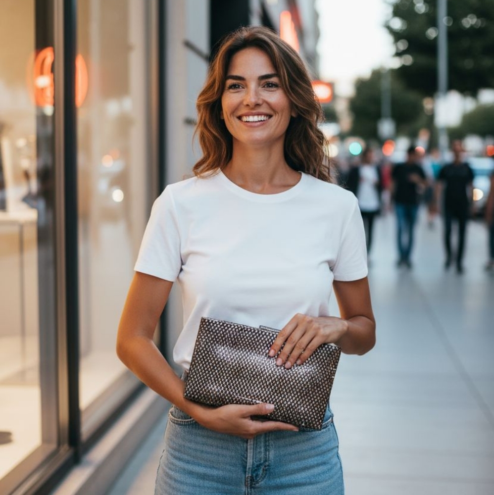 Elegant Gold Clutch Bag
